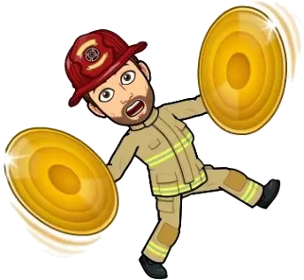Un emoji d'un pompier