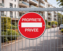 Le terrain non public