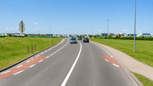 Wanneer een fietspad eindigt